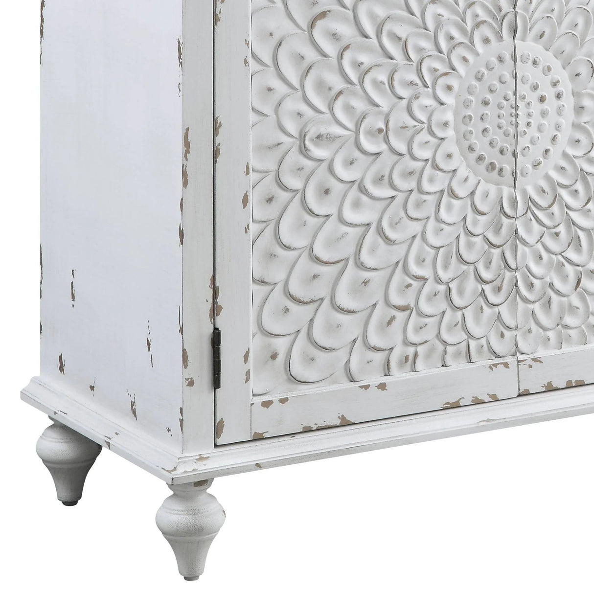 Daray - Antique Console Cabinet - White - Furniture Home Direct