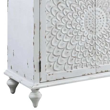 Daray - Antique Console Cabinet - White - Furniture Home Direct