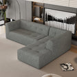 Modular Sectional Sofa in Chenille for Living Rooms Gray - Furniture Home Direct