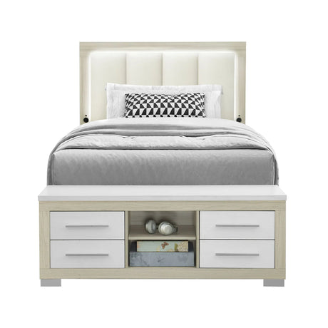 Emilia - Bed With Storage And LED Lighting - Furniture Home Direct