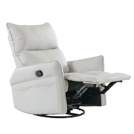 360° Modern Small Rocking Swivel Recliner Chair With Side Pocket - Furniture Home Direct