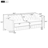 Sofa With Thick Removable Seat Cushion, 3 Seater - Furniture Home Direct