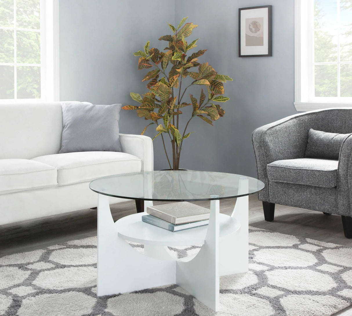 U - Shaped Contemporary Coffee Table - Furniture Home Direct