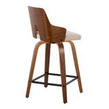 Ariana - Mid Century Modern Counter Stool (Set of 2) - Furniture Home Direct