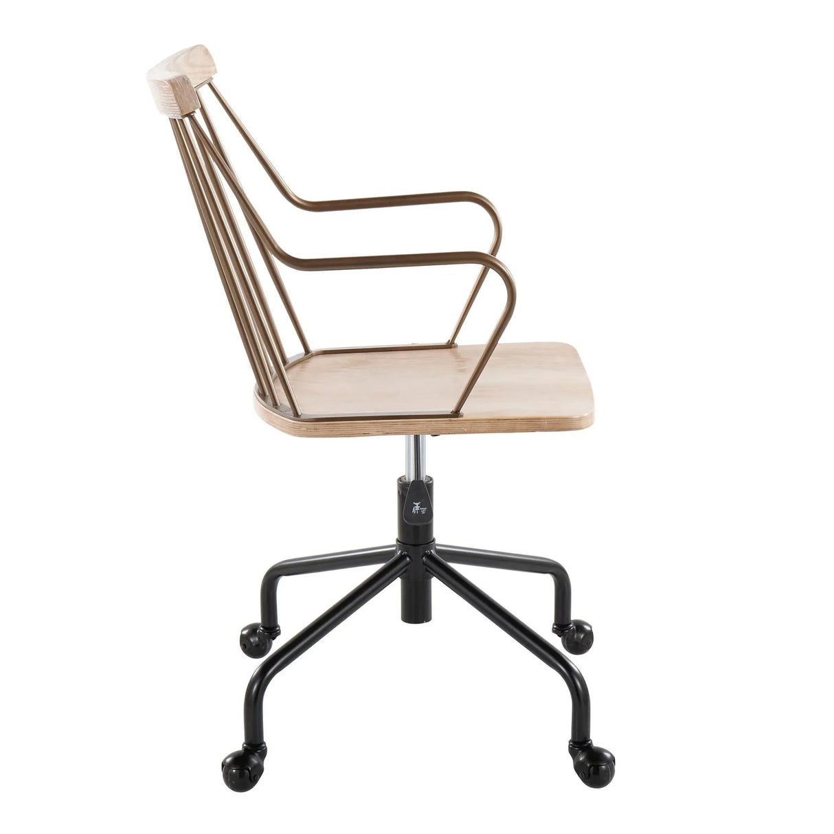 Preston - Farmhouse Adjustable Office Chair - Furniture Home Direct