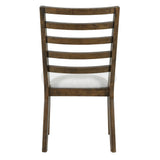 Dining Set Round Table With Four Upholstered Chairs Walnut - Furniture Home Direct