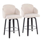 Dahlia - Contemporary Counter Stool Round Footrest (Set of 2) - Furniture Home Direct