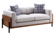 Pelton - Loveseat With 2 Toss Pillows - Walnut - Furniture Home Direct