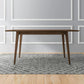 Mary - Modern Style Rectangular Dining Kitchen Table - Furniture Home Direct
