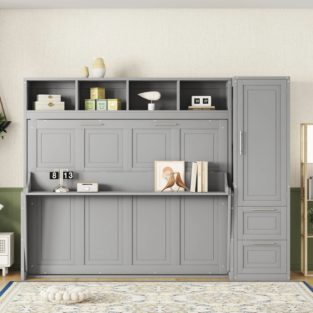 Murphy Wall Bed With Closet And Drawers - Furniture Home Direct