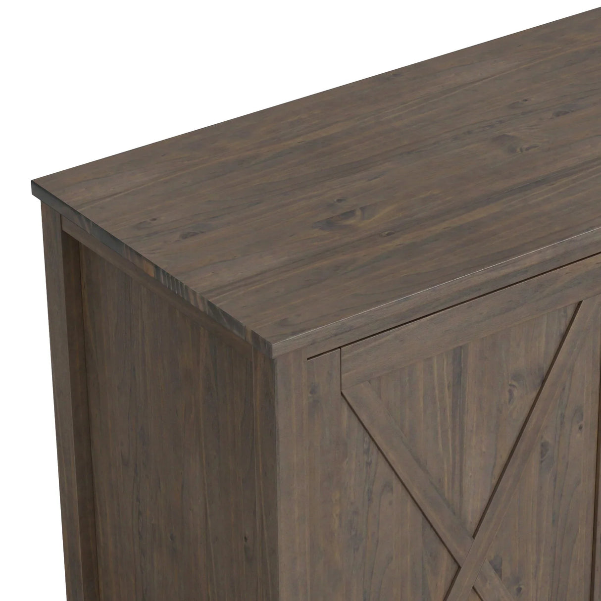 Ela - Wide Storage Cabinet - Smoky Brown - Furniture Home Direct