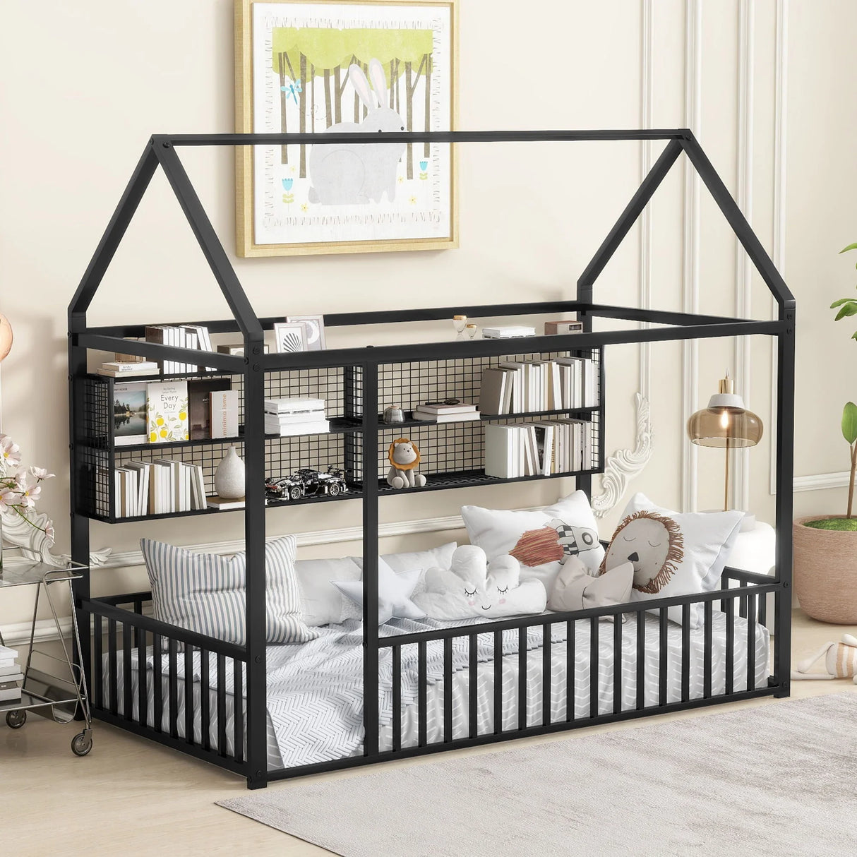 House Frame With Fence And Shelves - Furniture Home Direct