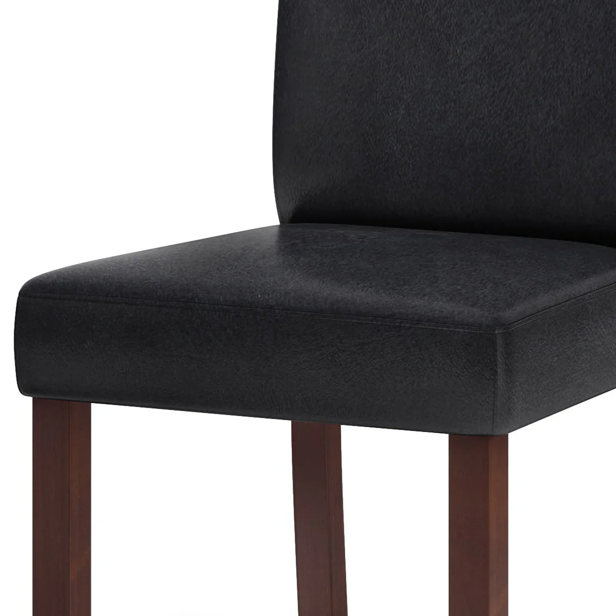 Acadian - Parson Dining Chair (Set of 2) - Distressed Black - Furniture Home Direct