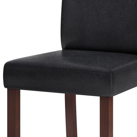 Acadian - Parson Dining Chair (Set of 2) - Distressed Black - Furniture Home Direct