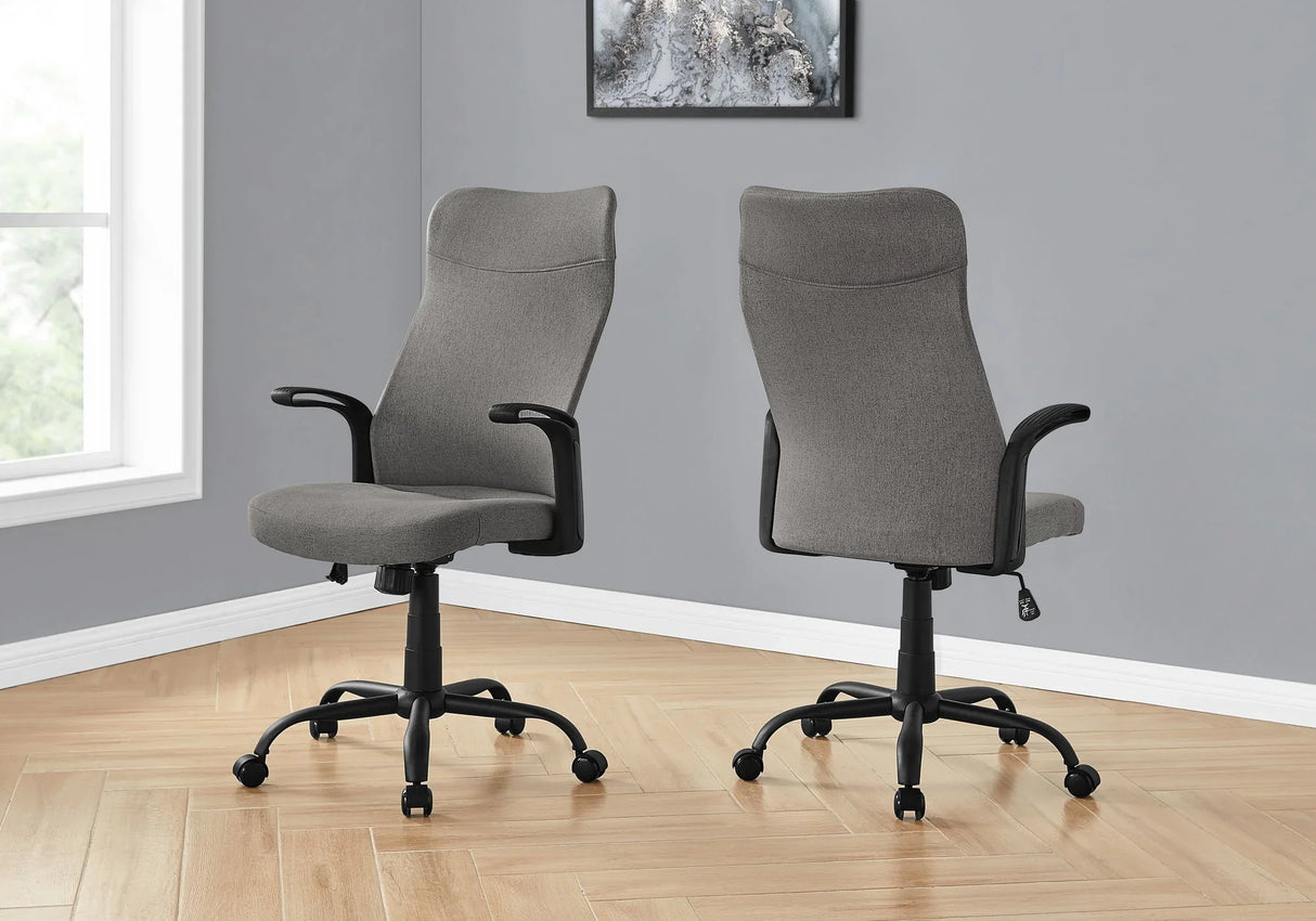 Office Chair, Adjustable Height, Swivel, Armrests, Contemporary & Modern - Furniture Home Direct