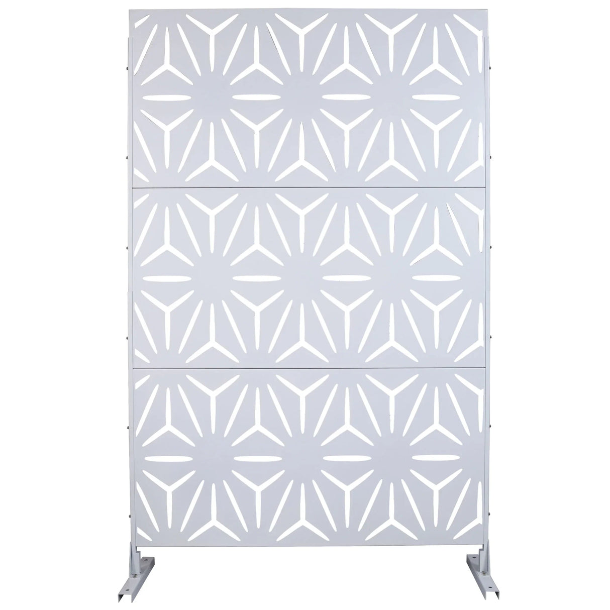 Outdoor & Indoor Metal Privacy Screen, Freestanding Decorative Panels - Furniture Home Direct