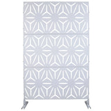 Outdoor & Indoor Metal Privacy Screen, Freestanding Decorative Panels - Furniture Home Direct