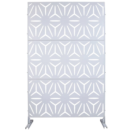 Outdoor & Indoor Metal Privacy Screen, Freestanding Decorative Panels - Furniture Home Direct