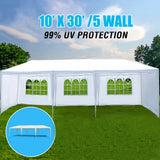 10X30' Wedding Party Canopy Tent Outdoor Gazebo With Removable Sidewalls - Furniture Home Direct
