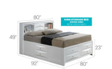 Marilla - Storage Bed With Bookcase Headboard - Furniture Home Direct