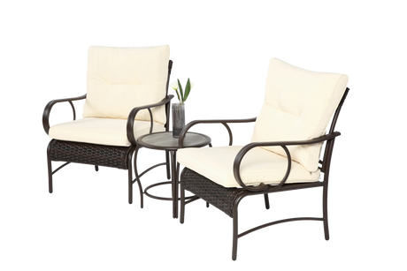 3 Piece Conversation Set - Beige - Furniture Home Direct