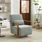 Swivel Modern Upholstered Accent Chair With Armrests - Furniture Home Direct