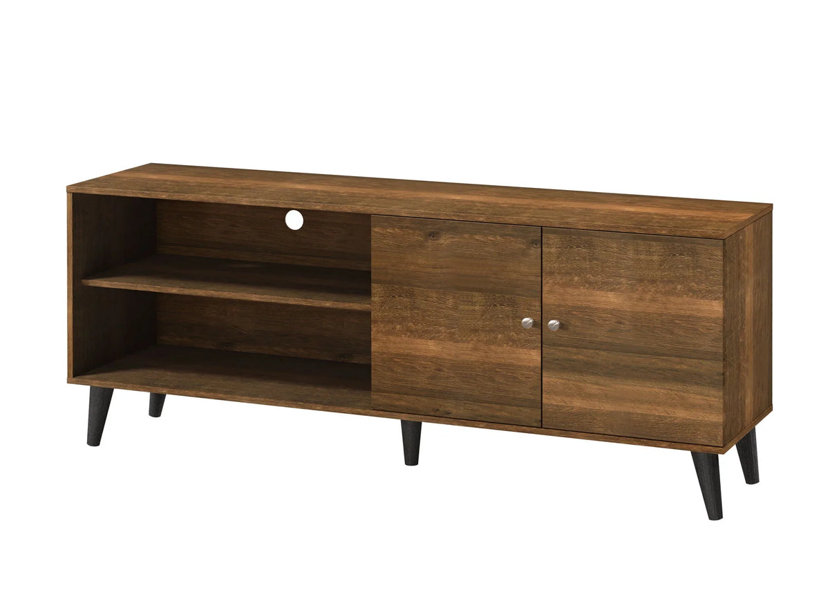 Amidon - TV Stand, With 2 Storage Shelves And 1 Cabinet - Furniture Home Direct