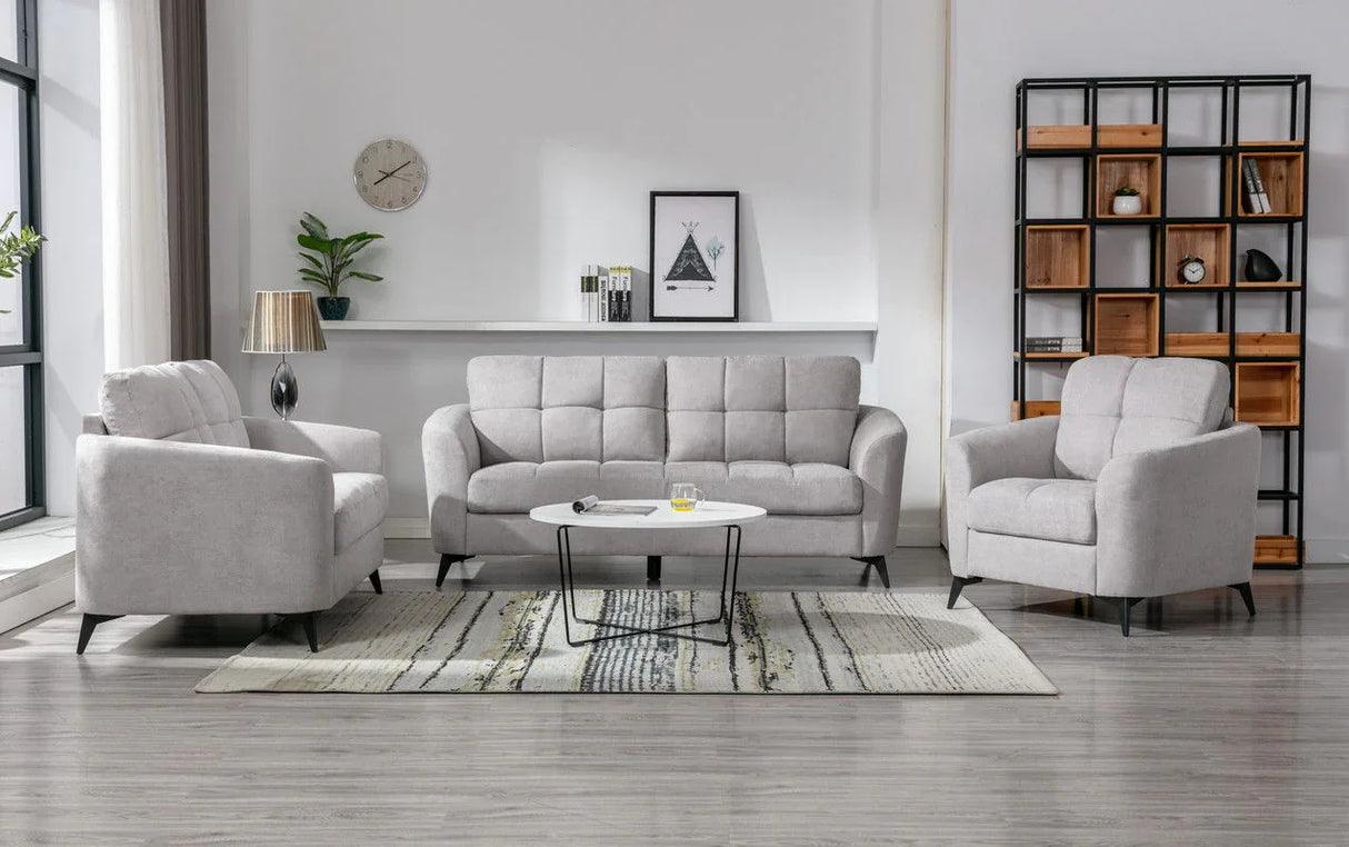 Callie - Woven Fabric Living Room Set - Furniture Home Direct