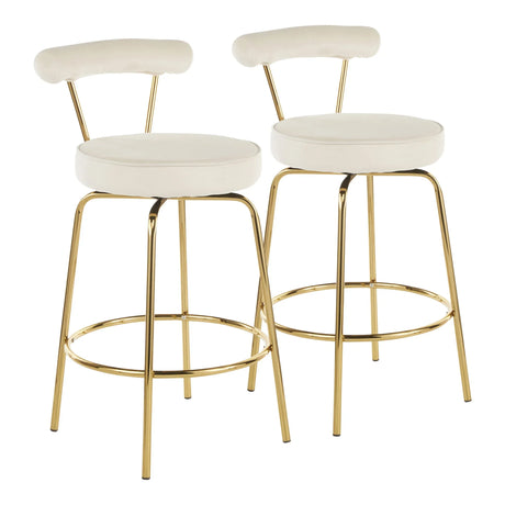 Rhonda - Glam Counter Stool (Set of 2) - Furniture Home Direct