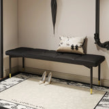 Multifunctional Shoe Bench With Faux Cushion - Black - Furniture Home Direct