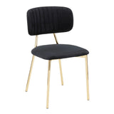 Bouton - Contemporary / Glam Chair (Set of 2) - Furniture Home Direct