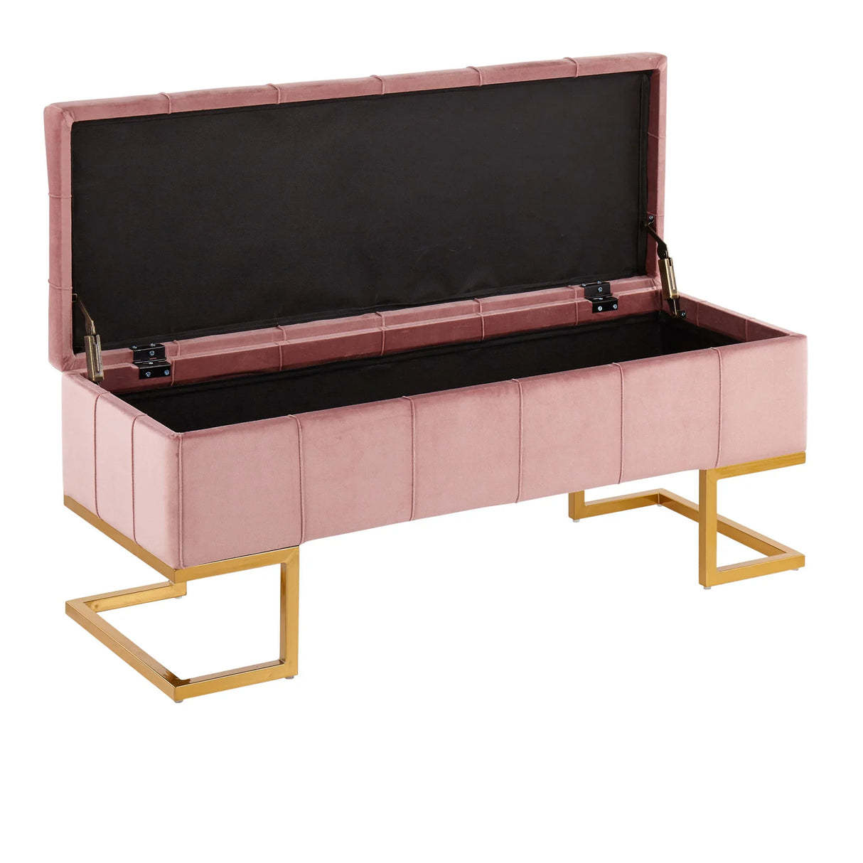 Midas - Contemporary / Glam Storage Bench - Furniture Home Direct
