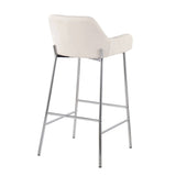 Daniella - Contemporary Fixed Height Bar Stool (Set of 2) - Furniture Home Direct