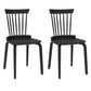 Solid Wood Slat Back Windsor Chair (Set of 2) - Furniture Home Direct