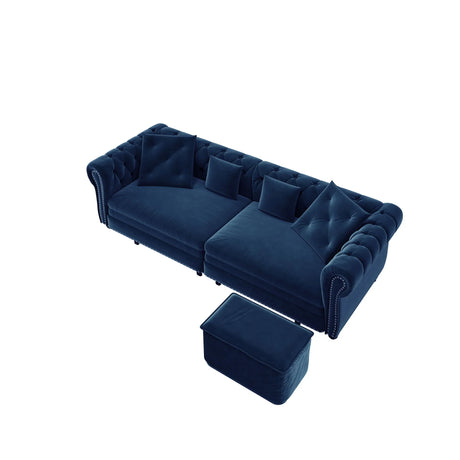 3 In 1 Pull Out Convertible Sleeper Sofa Bed - Furniture Home Direct