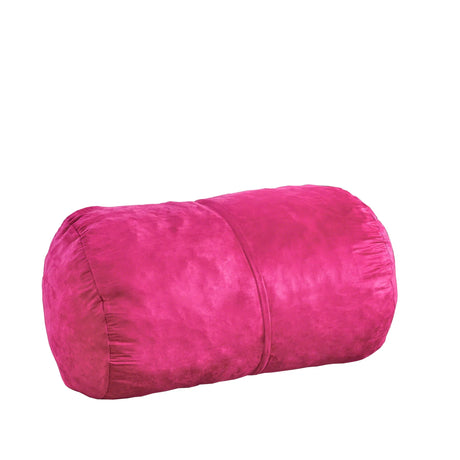 Michael - Modern Cylindrical Suede Bean Bag Chair - Furniture Home Direct