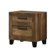 Morales - Rustic Nightstand - Oak - Furniture Home Direct
