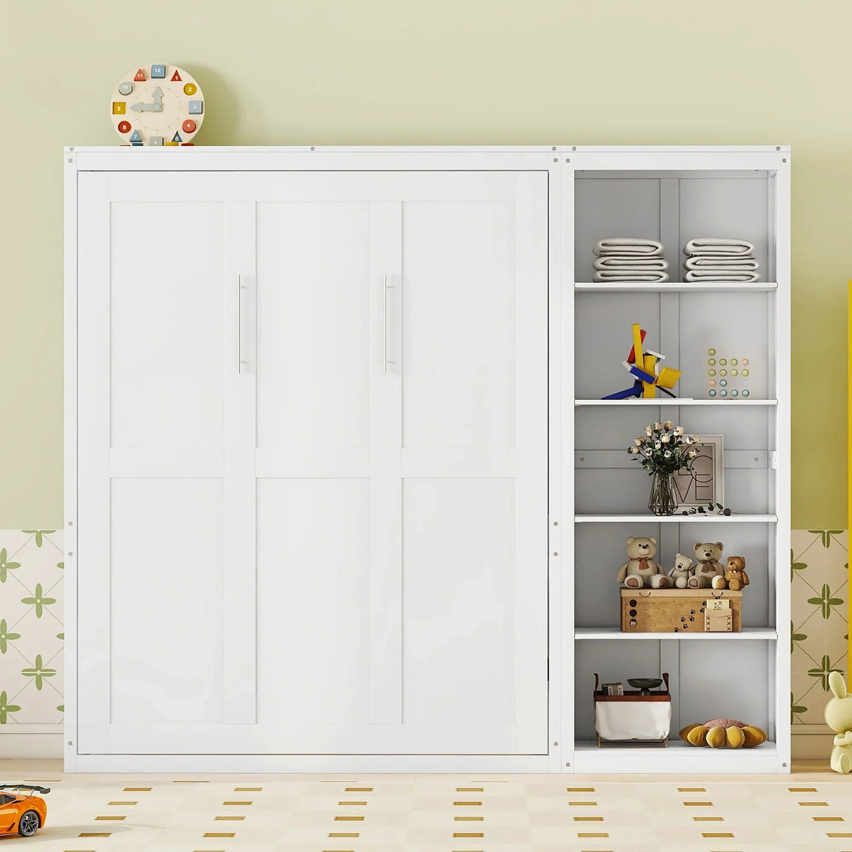 Murphy Wall Bed With Shelves - Furniture Home Direct