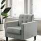 Hale - Velvet Accent Armchair With Tufting - Furniture Home Direct