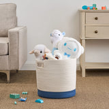 Gregory - Cotton Round Storage Basket - Furniture Home Direct