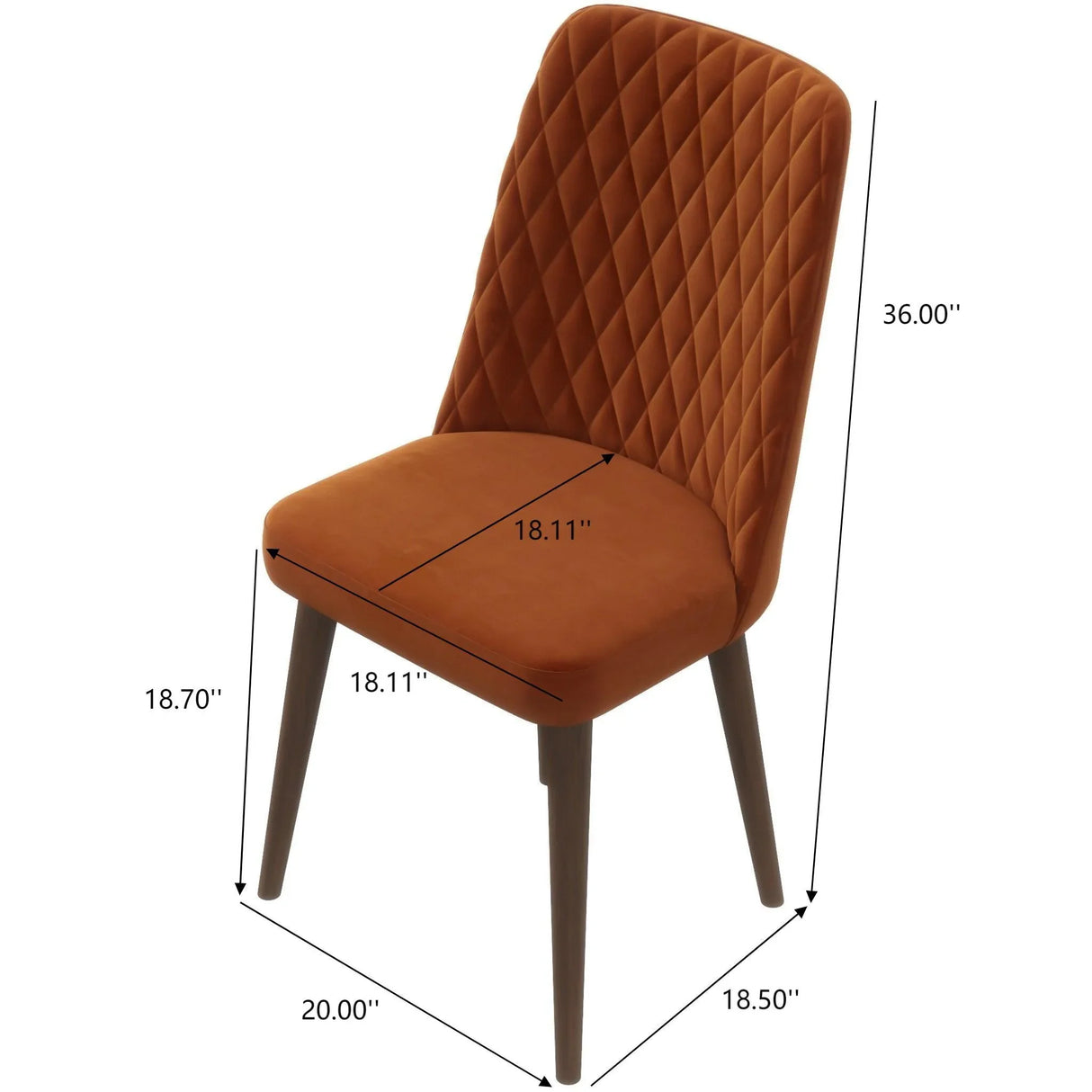 Katie - Mid-Century Modern Dining Chair (Set of 2) - Furniture Home Direct
