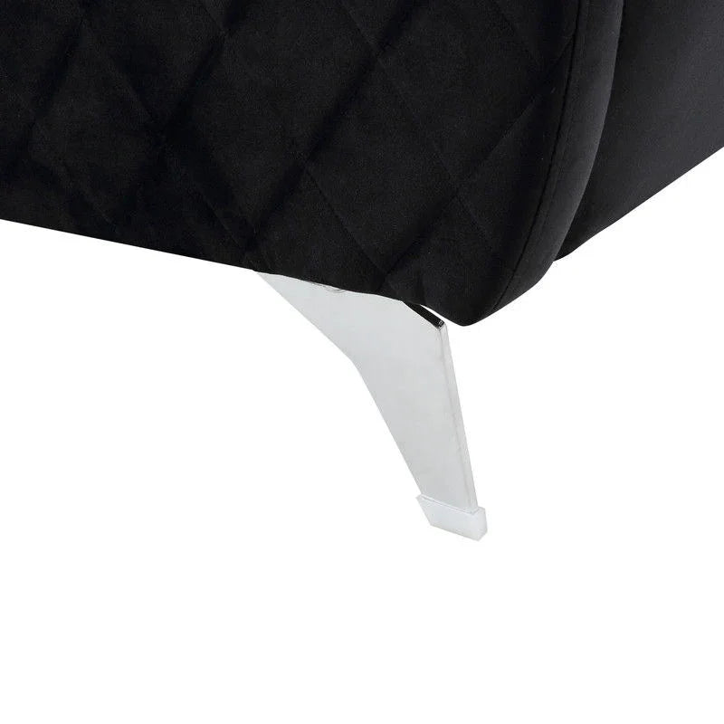 Sofia - Velvet Modern Chic Loveseat Couch - Furniture Home Direct