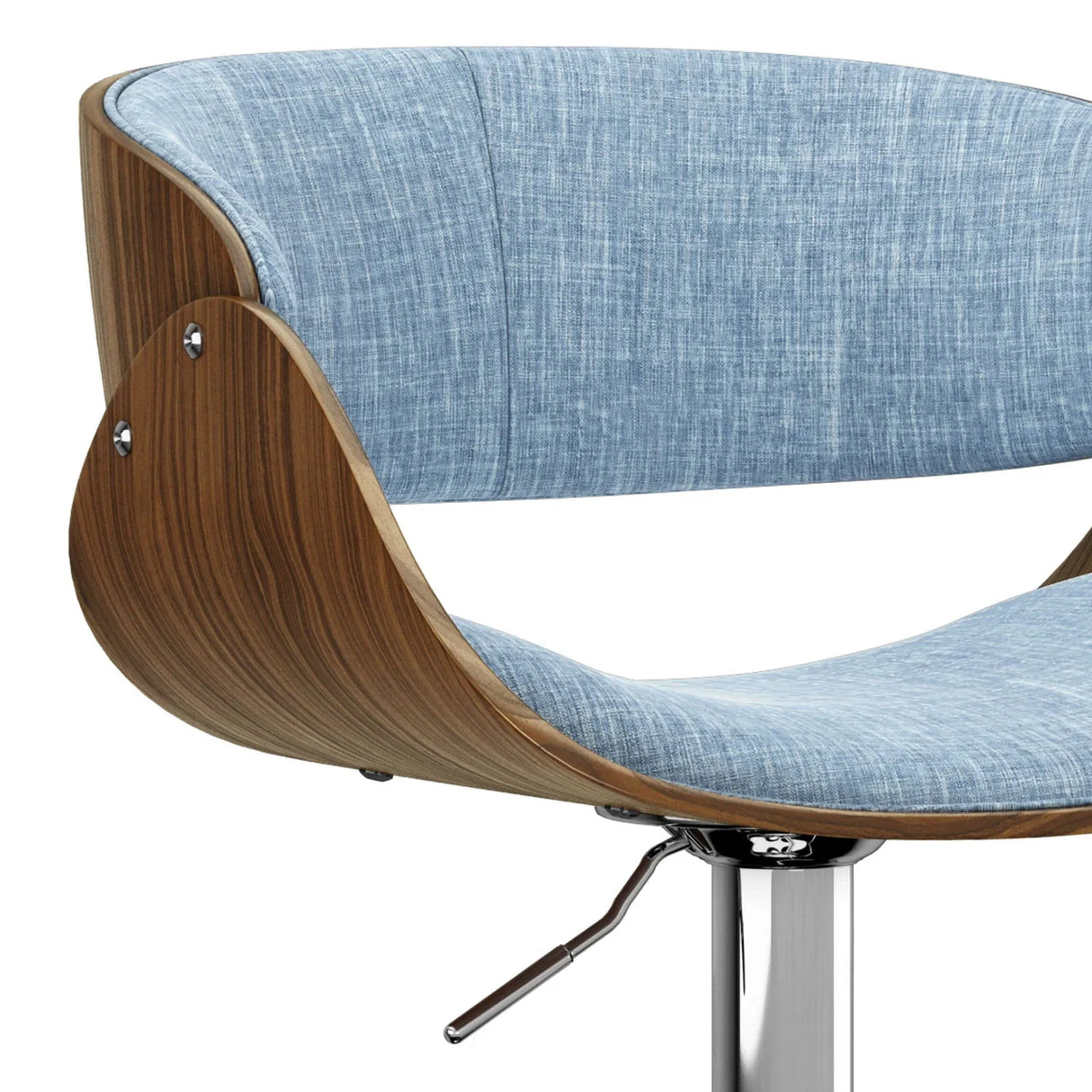 Amery - Mid Century Modern Adjustable Swivel Bar Stool - Furniture Home Direct