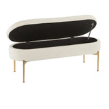 Chloe - Contemporary / Glam Bench - Furniture Home Direct