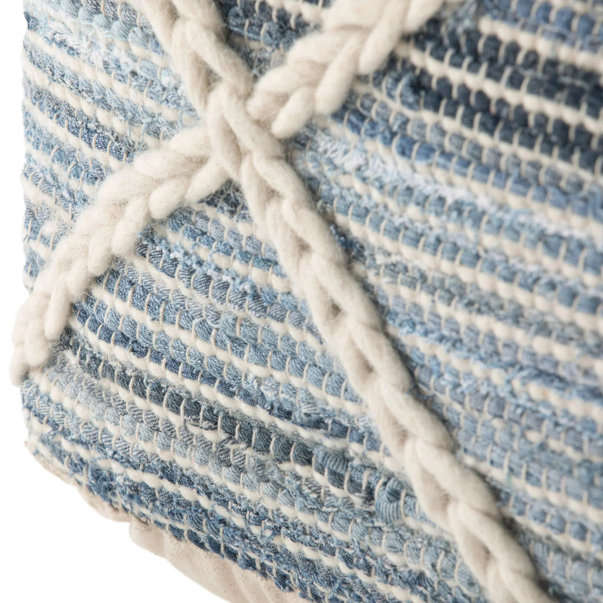 Cowan - Handcrafted Square Pouf - Furniture Home Direct