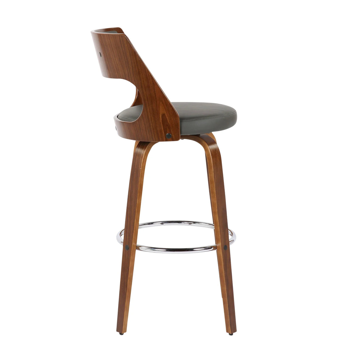 Cecina - Mid-Century Modern Barstool With Swivel (Set of 2) - Furniture Home Direct