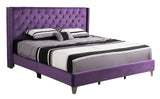 Upholstered Nailhead Trim Chic Bed - Furniture Home Direct