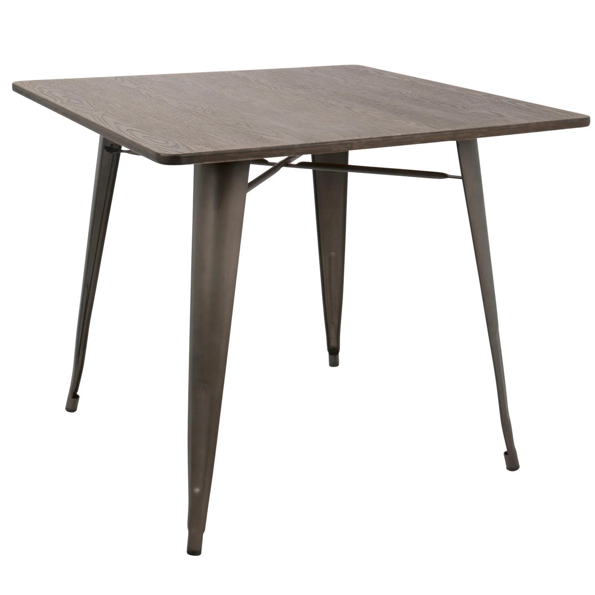 Oregon - Industrial / Farmhouse Dining Table - Espresso - Furniture Home Direct