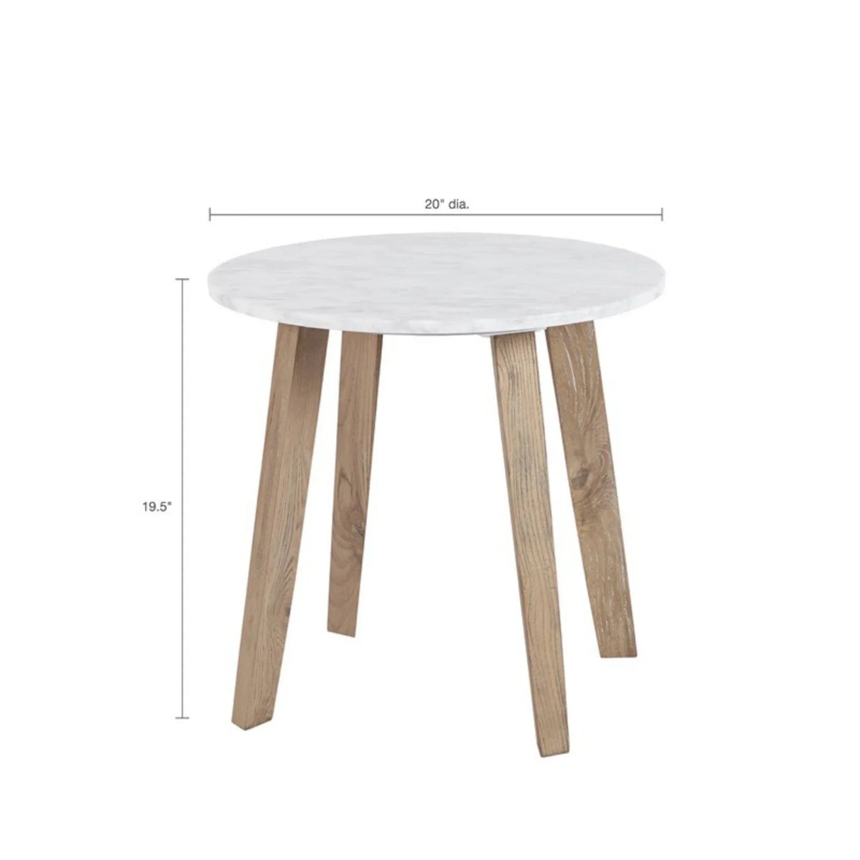 Milo - End Table - White - Furniture Home Direct