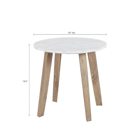Milo - End Table - White - Furniture Home Direct